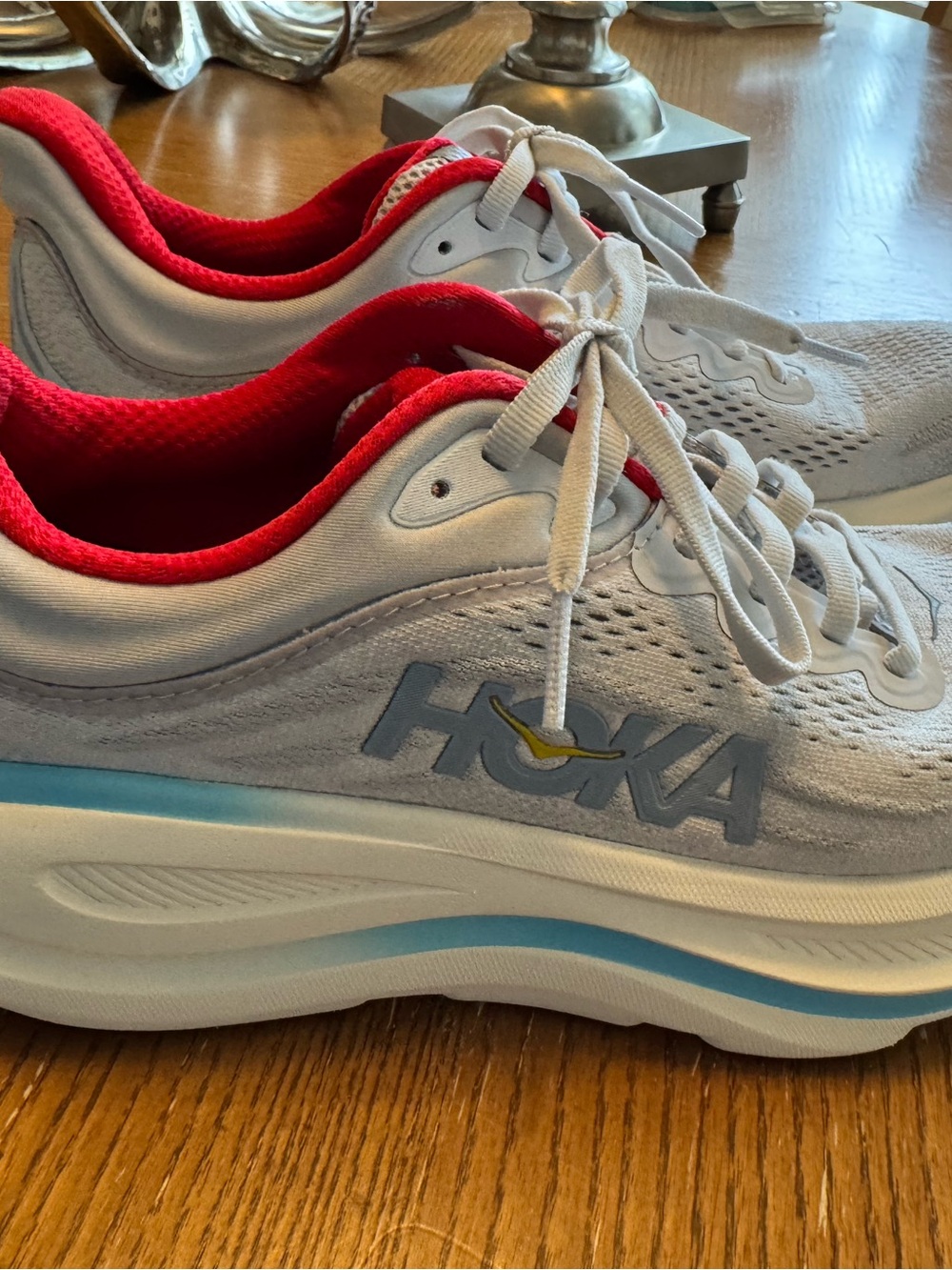 Hoka Bondi 9, Women, 8B, Cosmic Grey; Good Cond.; comfortable, good support.